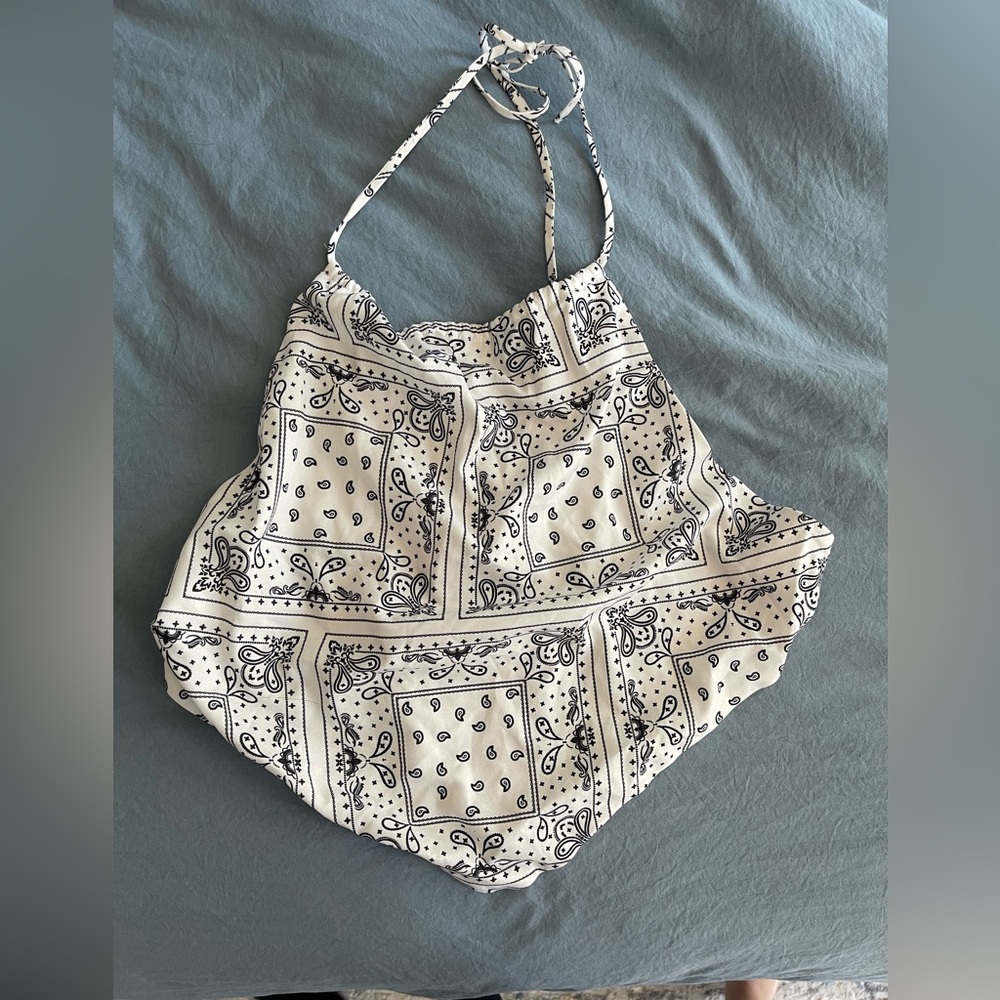 High neck crop top